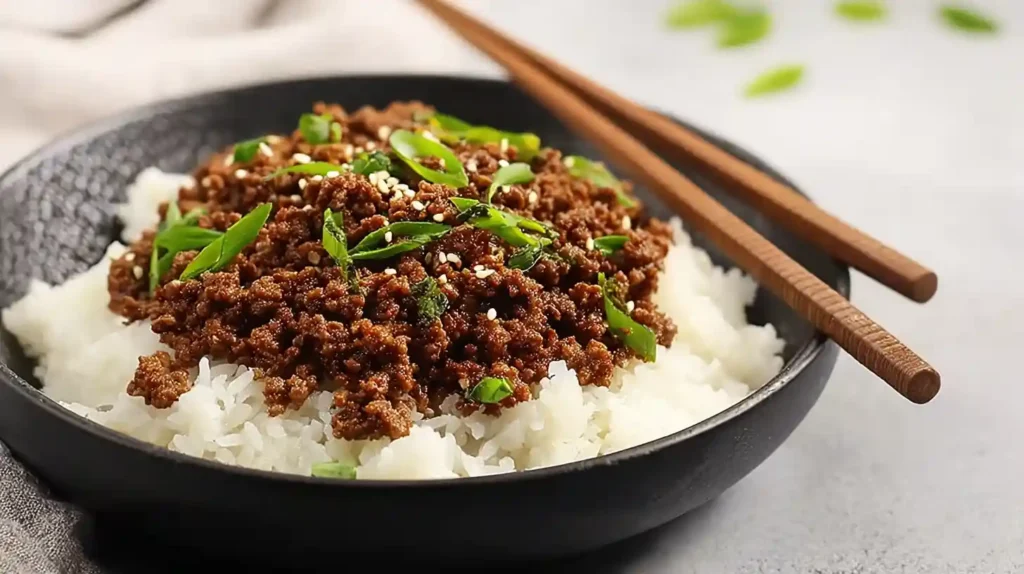 Korean Ground Beef Bowl