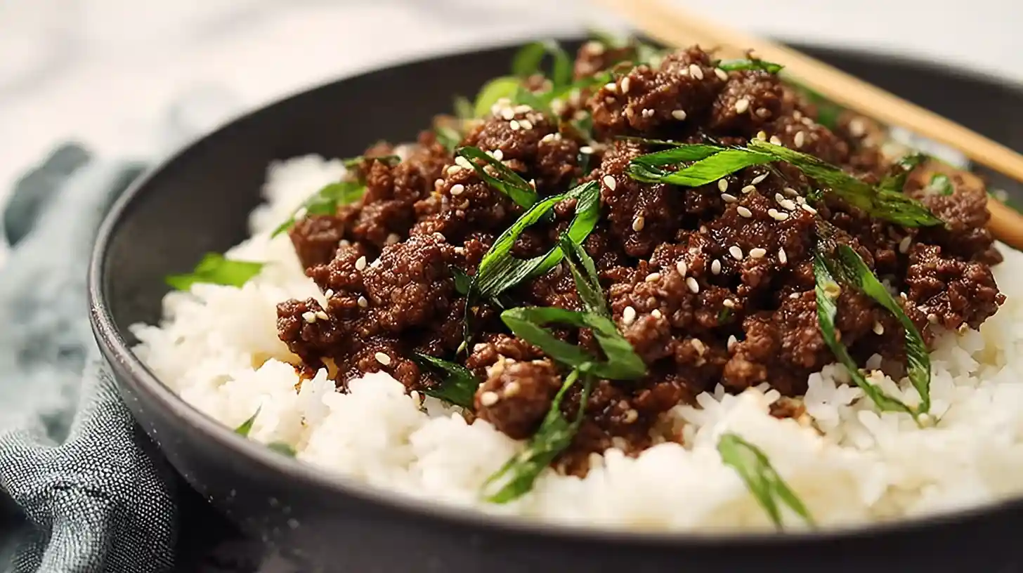 Korean Ground Beef Bowl