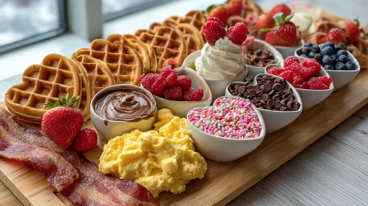 Valentine’s Day Waffle Board