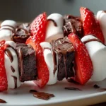 Strawberry Brownie Kabobs