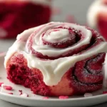 Red Velvet Valentine’s Day Cinnamon Rolls