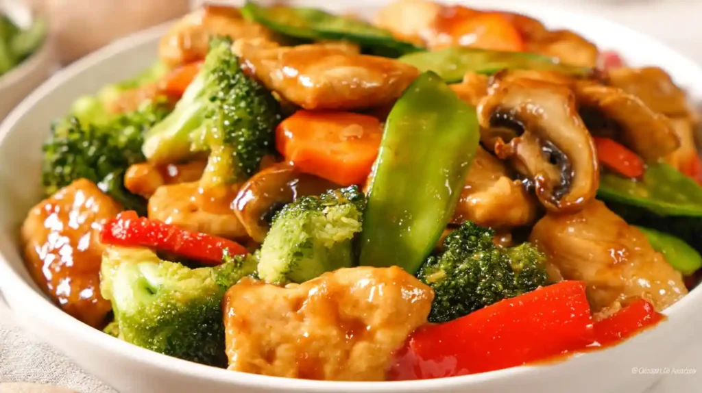 Chicken with Mixed Vegetable Stir Fry