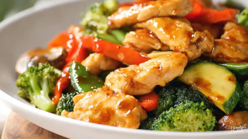 Chicken with Mixed Vegetable Stir Fry