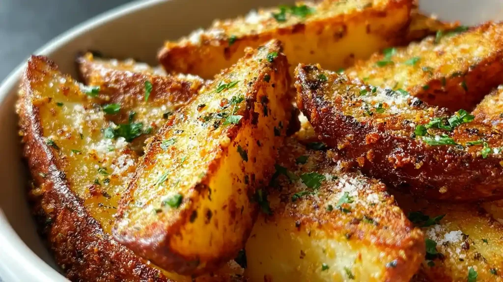 Garlic Parmesan Potato Wedges