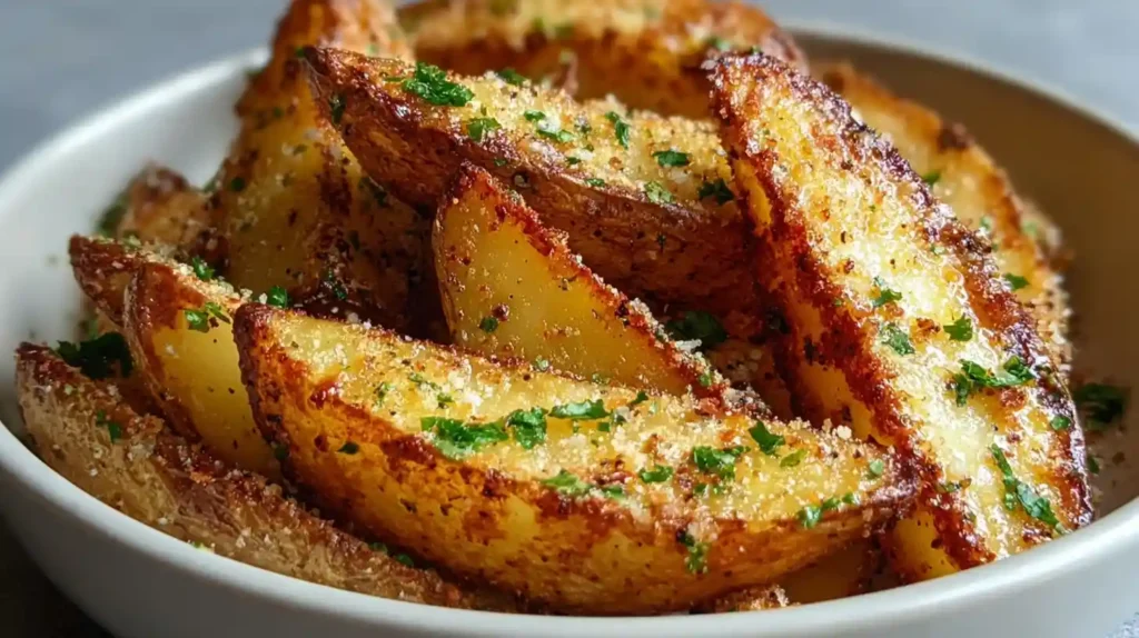 Garlic Parmesan Potato Wedges