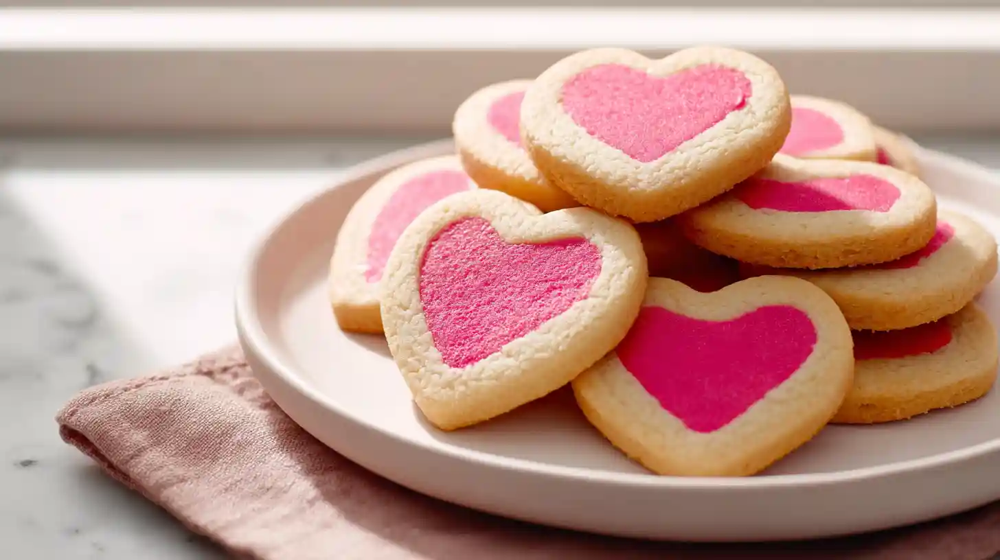 Slice and Bake Heart Cookies